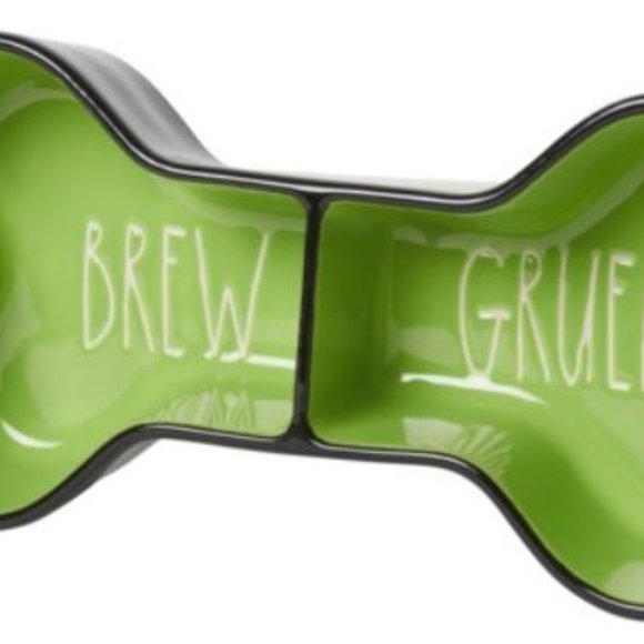 Brand New Rae Dunn Brew Gruel Dog Bone Bowl in original box - Picture 1 of 13